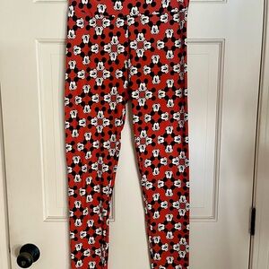 NWOT LuLaRoe Women’s Mickey Mouse Buttery Soft Leggings, One Size